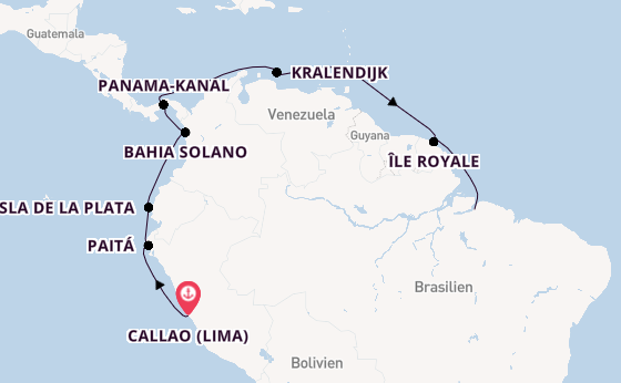 Südamerika ab Callao (Lima), Peru auf der HANSEATIC inspiration