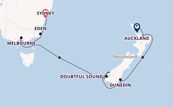 Australien und Neuseeland ab Sydney auf der Norwegian Spirit