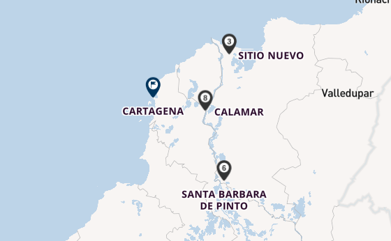 South America from Barranquilla, Colombia with the AmaMelodia
