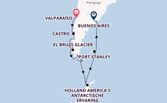 Zuid-Amerika vanaf Valparaíso, Chili met de Seabourn Quest