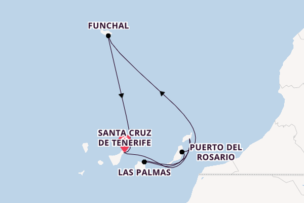 Kanarische Inseln ab Santa Cruz de Tenerife, Spanien auf der Mein Schiff Relax