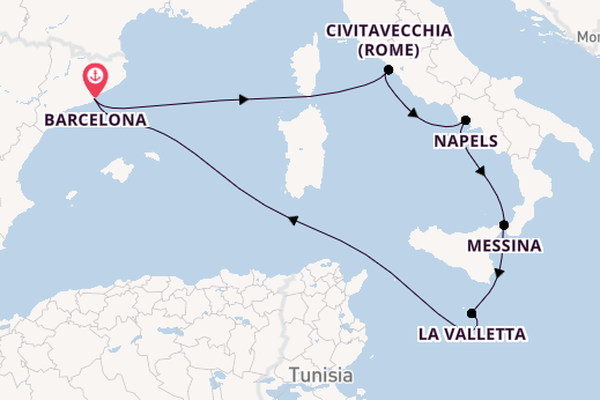 Westelijke Middellandse Zee vanaf Barcelona, Spanje met de Celebrity Equinox