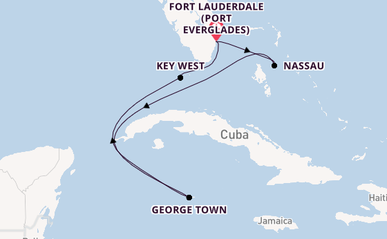 Caribbean from Fort Lauderdale (Port Everglades), Florida, USA with the Celebrity Silhouette