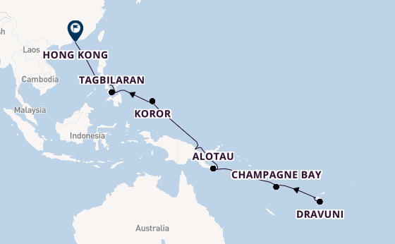 South Pacific from Suva, Fiji with the MS EUROPA 2