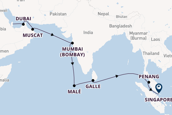 South East Asia from Doha, Qatar with the Seven Seas Explorer