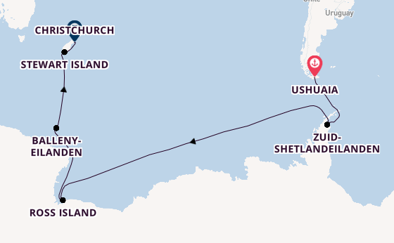 Transpacifisch vanaf Ushuaia, Argentinië met de HANSEATIC spirit