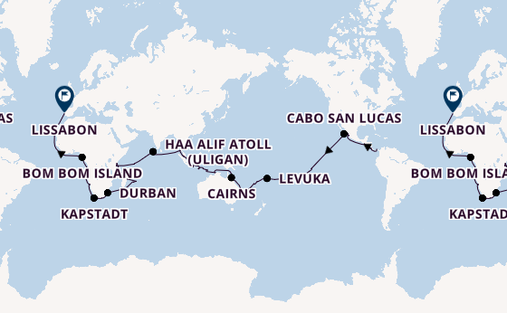 Weltreise ab Panama-Stadt, Panama auf der VASCO DA GAMA