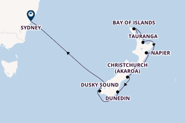 New Zealand from Auckland with the Celebrity Edge