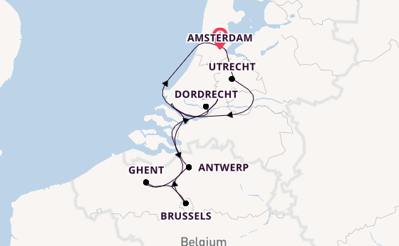 Western Europe from Amsterdam, Netherlands with the AmaStella