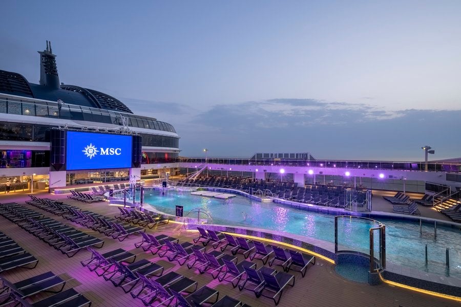 Westelijke Middellandse Zee vanaf Marseille, Frankrijk met de MSC World Asia
