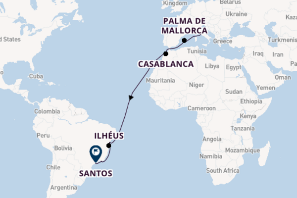 Transatlantic & Repositioning From Rome with the MSC Seaview