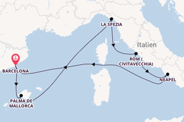 Westliches Mittelmeer ab Barcelona, Spanien auf der Allure of the Seas