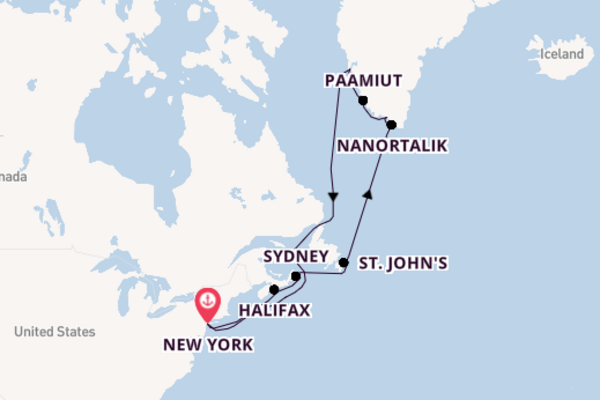 19daagse cruise naar Halifax