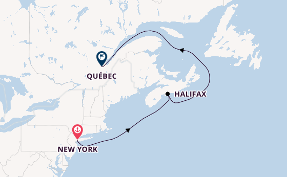 USA Ostküste ab New York auf der Queen Mary 2