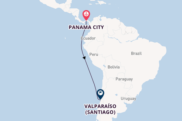 Central America from Panama City, Panama with the Scenic Eclipse                                                                                               