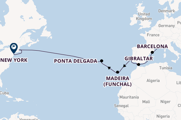 Transatlantic from Livorno (Florence), Italy with the MSC Meraviglia