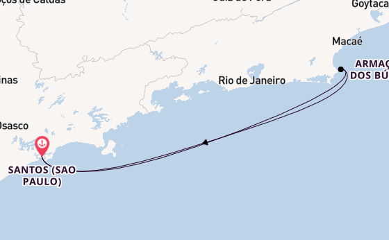 Brasilien ab Santos (Sao Paulo), Brasilien auf der MSC Musica