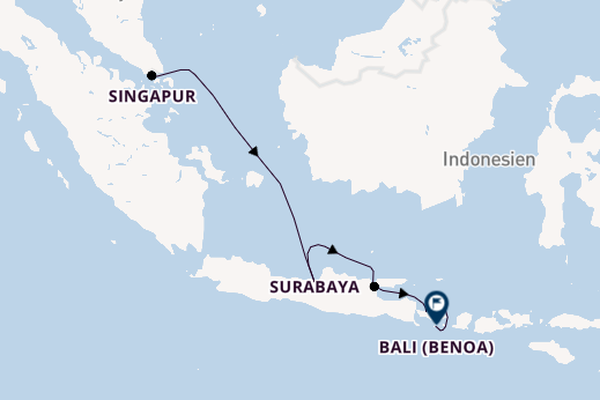 Südostasien ab Singapur, Singapur auf der Azamara Pursuit