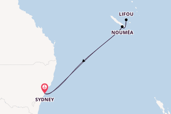8 day cruise from Sydney