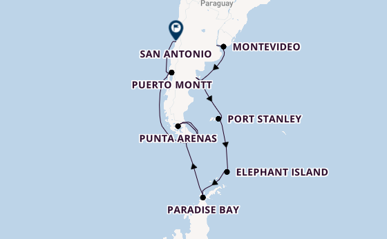 Norwegian Star – Weihnachten am Ende der Welt: Rio, Iguassu, Patagonien & die Antarktis