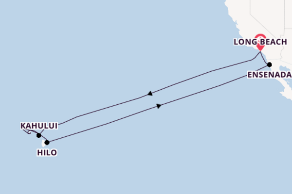 Polynesia from Long Beach, California, USA with the Carnival Radiance