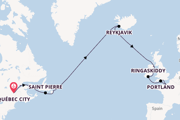 Transatlantic from Québec City, Canada with the Norwegian Jewel