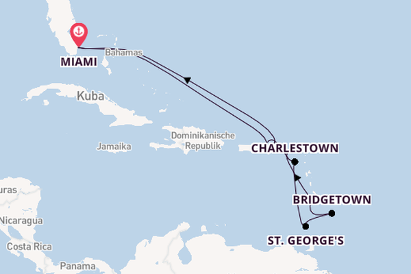 Karibik ab Miami auf der Queen Elizabeth