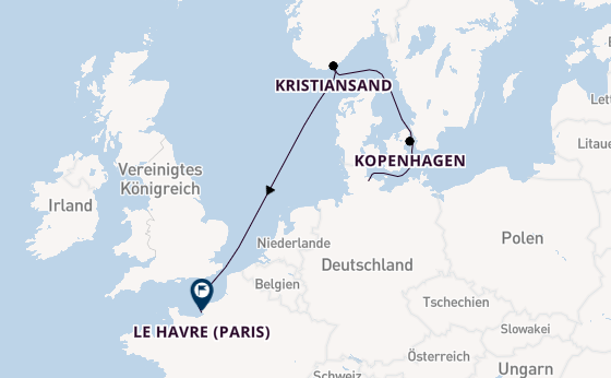 Norwegen ab Kiel, Deutschland auf der Costa Diadema