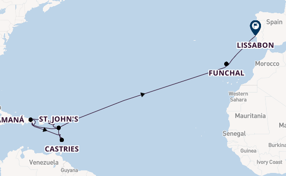Caribbean vanaf La Romana met AIDAbella