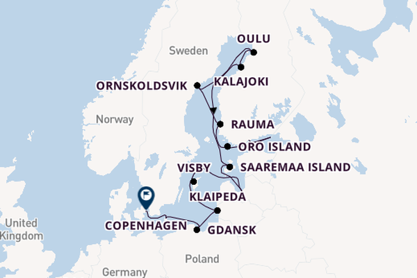 Baltic Sea from Helsinki, Finland with the Silver Endeavour