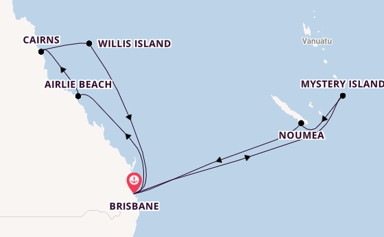 South Pacific Serenity & Australian Highlights with Brisbane Stay