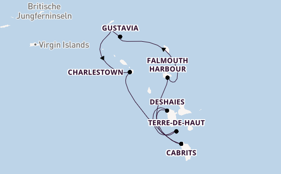 Südliche Karibik ab Philipsburg, St. Maarten auf der Star Flyer