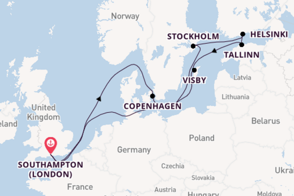 England From Southampton with the Celebrity Apex