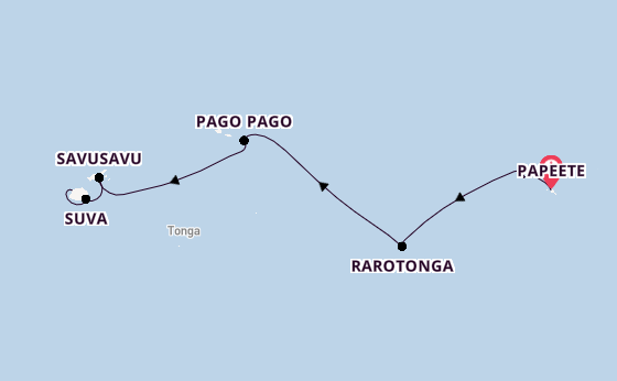 French Polynesia from Papeete, Tahiti, French Polynesia with the Riviera