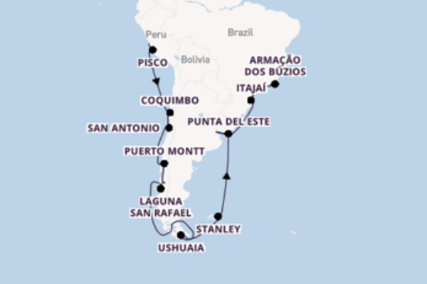 Cruise met Oceania Cruises naar Sao Francisco do Sul