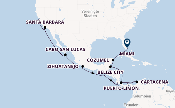 EUROPA – Zwei Ozeane, Panama-Kanal & Karibik