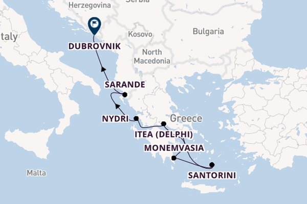 Eastern Mediterranean from Athens (Piraeus), Greece with the Seabourn Quest