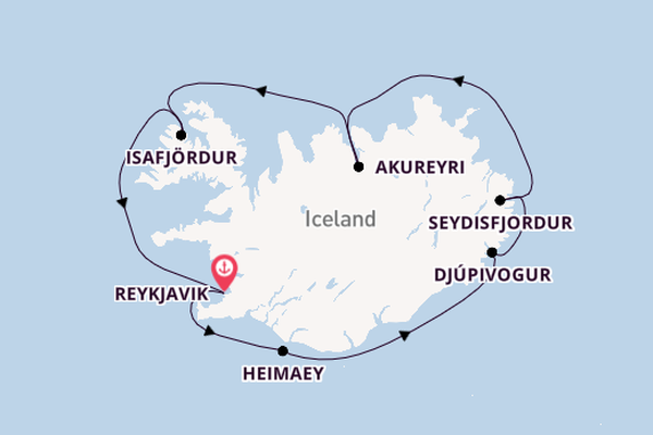 Arctic from Reykjavik, Iceland with the Viking Mira