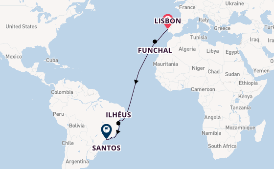 Transatlantic from Lisbon, Portugal with the MSC Musica