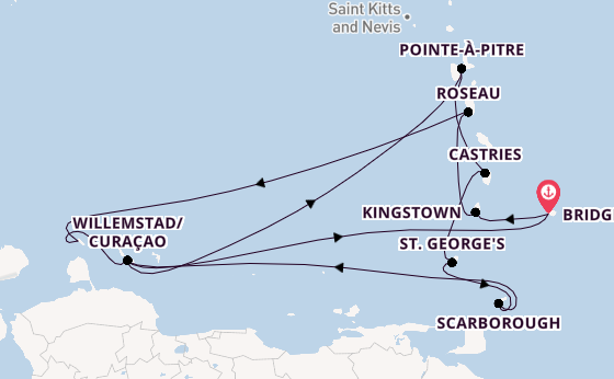 15 day cruise with the Renaissance to Bridgetown
