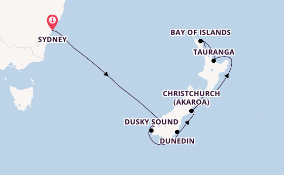New Zealand from Sydney, Australia with the Celebrity Edge