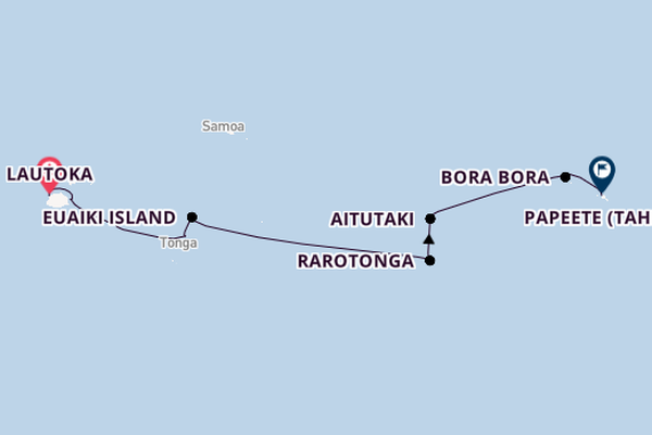 Polynesien ab Lautoka, Fiji auf der Silver Cloud