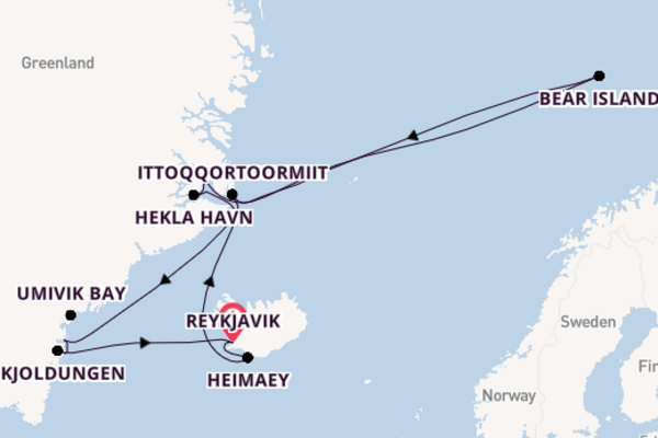 Sailing from Reykjavik via Bear Island