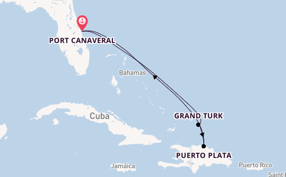 Caribbean vanaf Port Canaveral, Verenigde Staten met de Explorer of the Seas