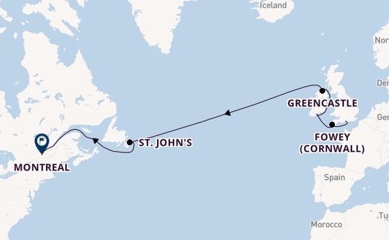 Transatlantic from Southampton, England with the Seven Seas Prestige