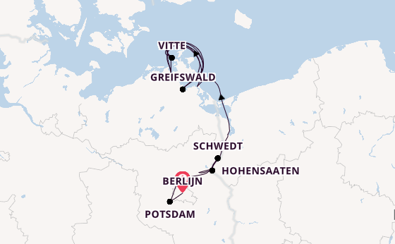Oder vanaf Berlijn, Duitsland met de VIVA RUBY