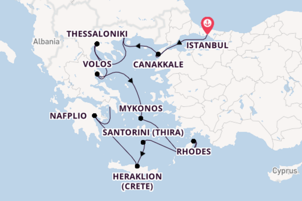 Azamara Pursuit 11  Istanbul-Piraeus (Athens)