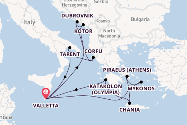 Mediterranean From Valletta with the Azura