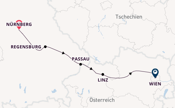 Donau ab Nürnberg, Deutschland auf der VIVA ENJOY