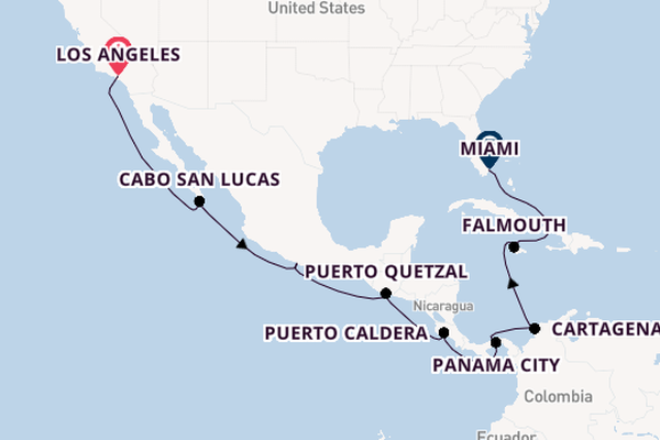 Central America from Los Angeles, California with the Norwegian Bliss 